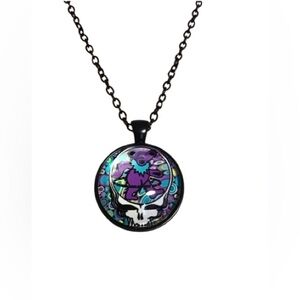 Grateful Dead hula hooping dancing bear necklace